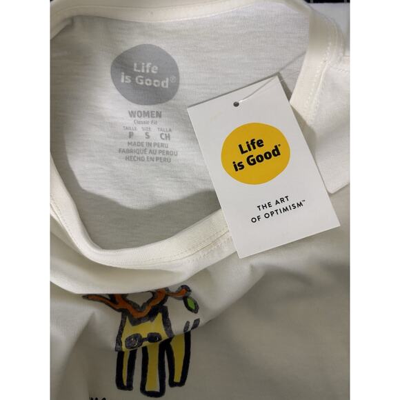 NWT Life is Good Christmas Dog Short Sleeve Shirt Size Small Holiday Dog Lover - Picture 4 of 7